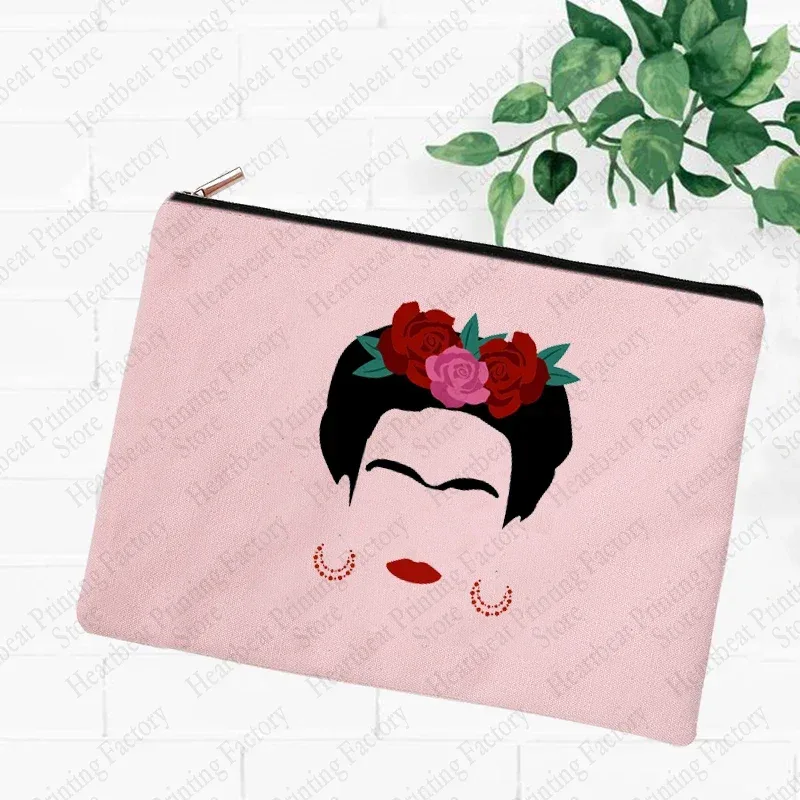 trousse de maquillage colorée « a besos entiendo a veces », sac de voyage pour cosmétiques, organisateur de toilette, pochette de rangement, trousse à crayons, cadeau