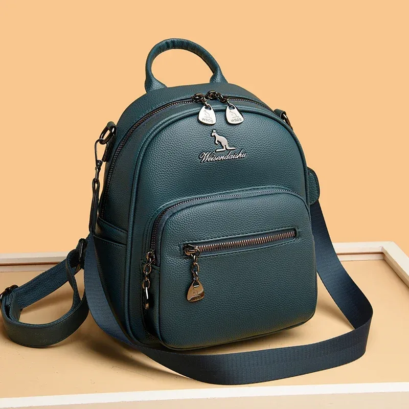Mini sac à dos en cuir PU de bonne qualité pour filles coréennes, sac à dos multifonctionnel de voyage, petit sac à main féminin, 2023