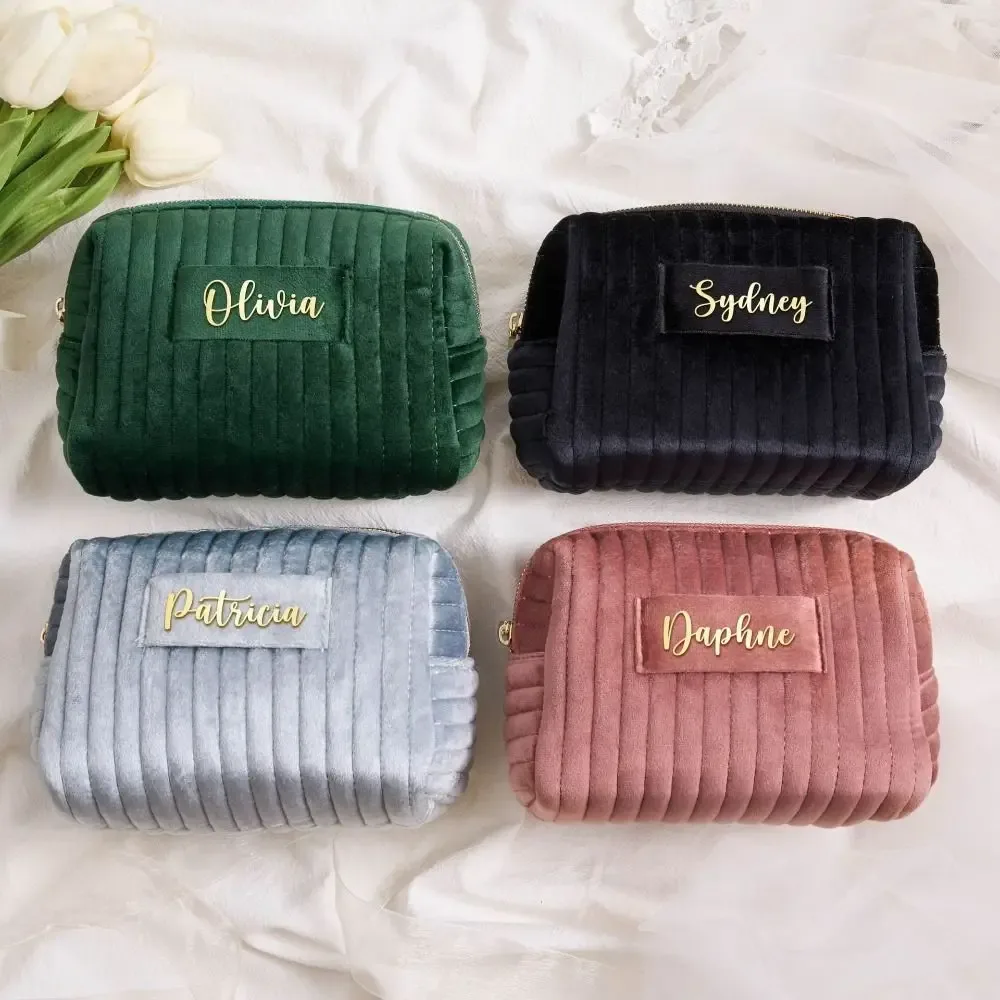 Trousse à cosmétiques de grande capacité pour femmes et hommes, trousse de maquillage en velours, trousse de maquillage multifonctionnelle, trousse d'évaluation de produits de toilette, poudres pour femmes et hommes
