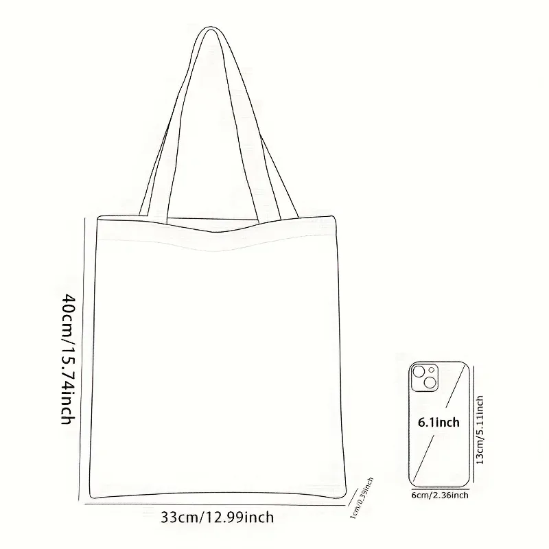 sac à main décontracté imprimé tulipe, sac à dos réutilisable à la mode, sac à main multifonctionnel, sac de shopping en toile