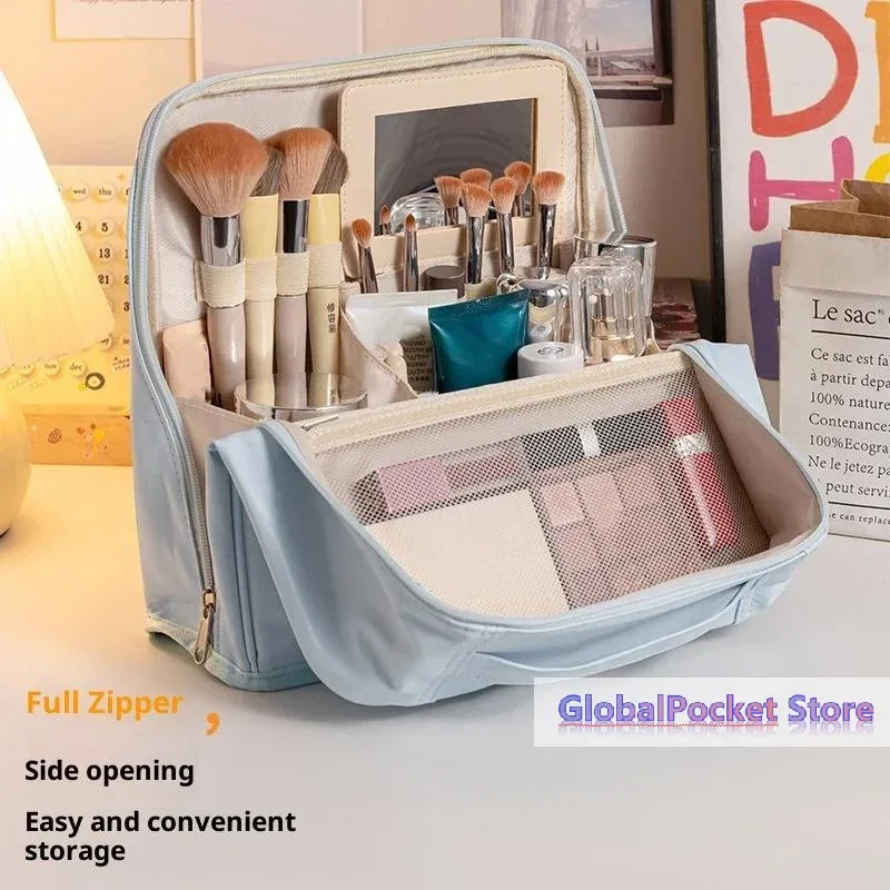 sac de toilette vertical grande capacité, sac de voyage étanche pour cosmétiques, organiseur pour femmes [tg823]