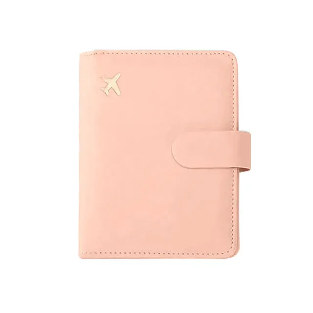 porte-passeport en cuir étanche avec blocage rfid, portefeuille de carte de crédit de voyage, livre de passeport pour femmes et hommes, couverture de passeport à boucle