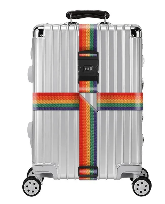 tsa-sangle de bagage de voyage réglable avec verrouillage par mot de passe, ceinture d'emballage, verrouillage sécurisé des bagages, antivol