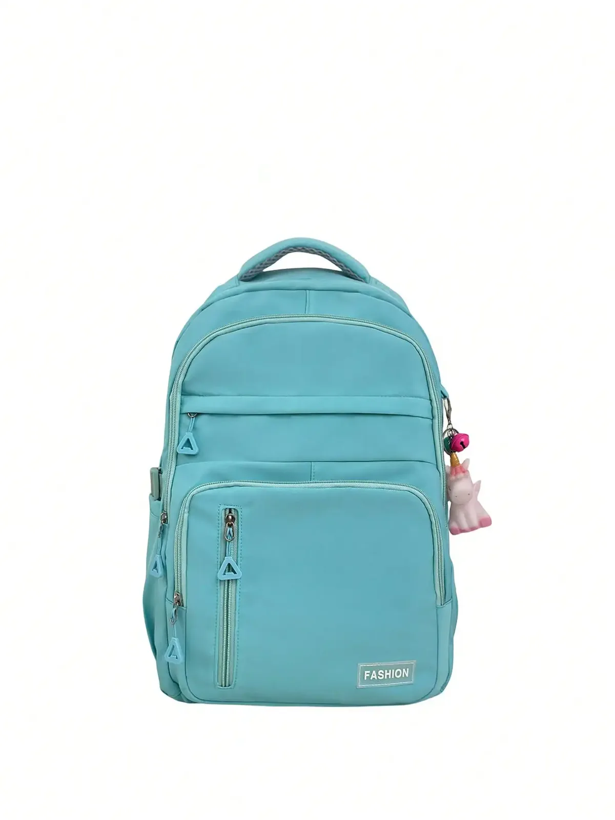 sac à dos tendance en nylon léger de couleur unie, multifonctionnel, grande capacité, pratique, idéal pour les étudiants, adapté à un usage quotidien