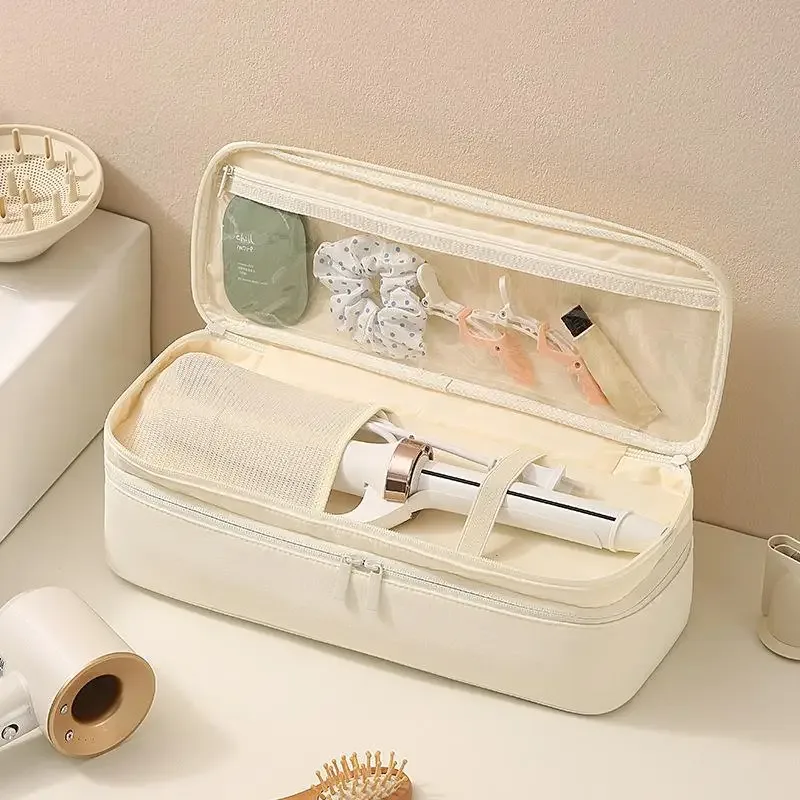 sac de rangement portable pour sèche-cheveux, grande pochette de voyage protectrice pour accessoires de coiffure