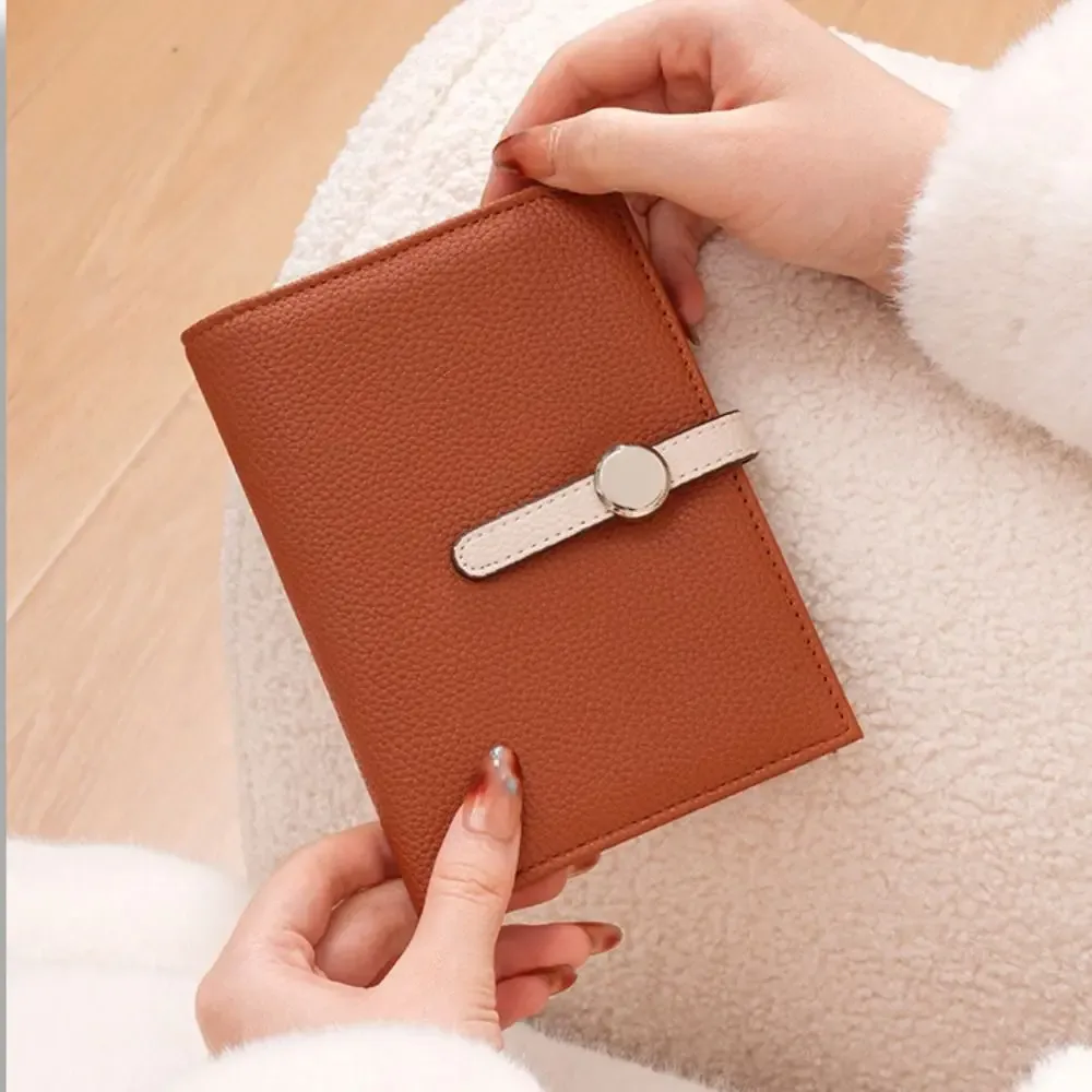 porte-cartes créatif en pu, étui de passeport, porte-billets, portefeuille pliable, étui multifonctionnel pour cartes, sac de rangement pour cartes, pour femme