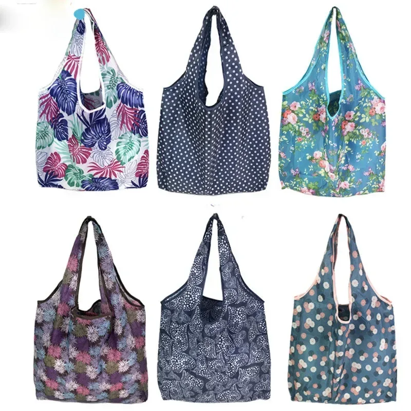 grands sacs de rangement pliables pour l'épicerie, fourre-tout en poudres recyclables, écologiques, rapduty, lavables
