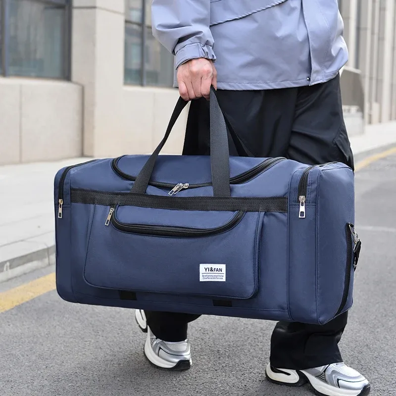 sac de sport multi-poches à bandoulière, sac de voyage, 1 pièce