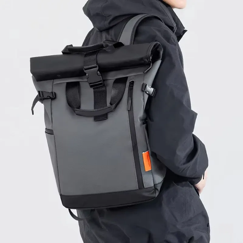 Sac de voyage pour hommes, sac à dos pour ordinateur portable de 15.6 pouces, sac à dos étanche pour l'extérieur, le camping, la randonnée, l'école, le collège, le travail