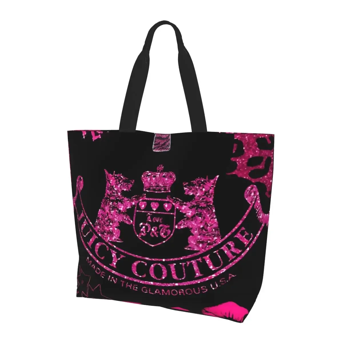 sac de shopping j-juicy-c-couture, sac à bandoulière pour femme, sacs fourre-tout décontractés pour femme