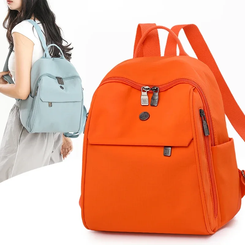 sac à dos en nylon pour femmes, nouvelle mode, petit, léger, décontracté, grande capacité, sacs à bandoulière de marque de styliste, fourre-tout pour un usage quotidien