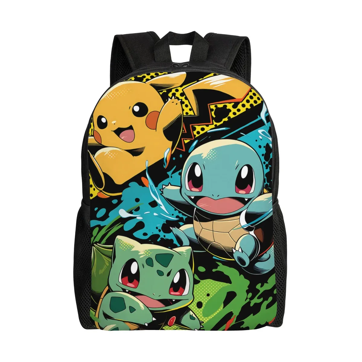 sac à dos vert pour le nouvel an scolaire, sac à dos de camping pokemon pour cadeaux, nouvelle année scolaire
