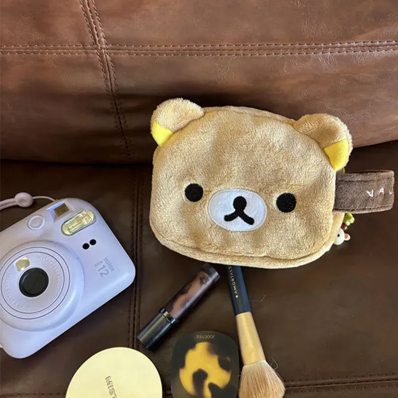 sac de rangement divers de style japonais, ours de dessin animé, sacs à cosmétiques de grande capacité, sacs de rangement portables polaroid, cadeaux