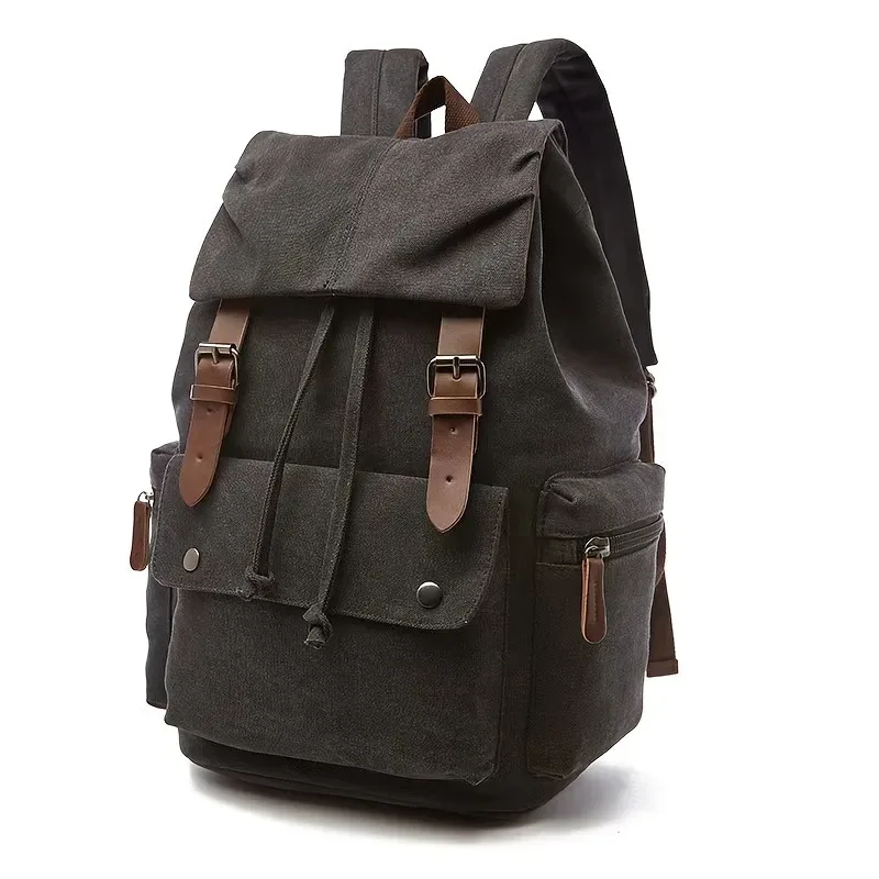 nouveau sac à dos en toile, sacs d'ordinateur de grande capacité version coréenne élégante, sac à dos de voyage de style collégial pour hommes et femmes