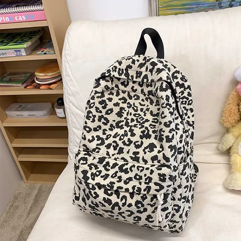 sacs à dos de voyage imprimés léopard pour femmes, sac d'école léger de grande capacité, sac à dos de loisirs pour étudiants