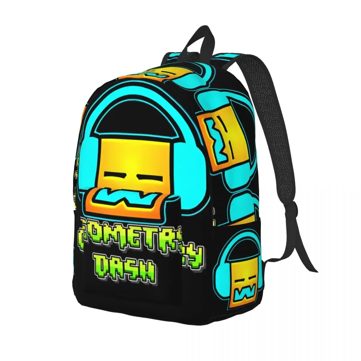 géométrie cube gaming dash sac à dos pour hommes femmes adolescent lycée affaires sac à dos ordinateur portable toile sacs sport