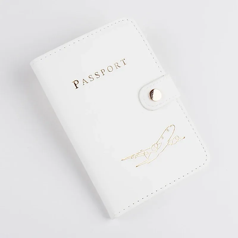 étui de voyage étanche en cuir pu pour porte-passeport, mignon livre de passeport pour femmes/hommes, couverture de passeport, portefeuille pour cartes de crédit