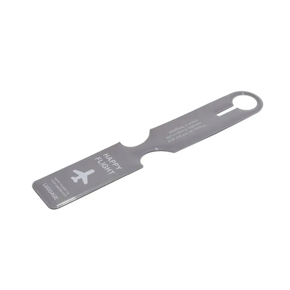 étiquette de bagage en pvc pour carte d'embarquement, étiquette nominative pour valise, carte d'information pour bagages d'avion