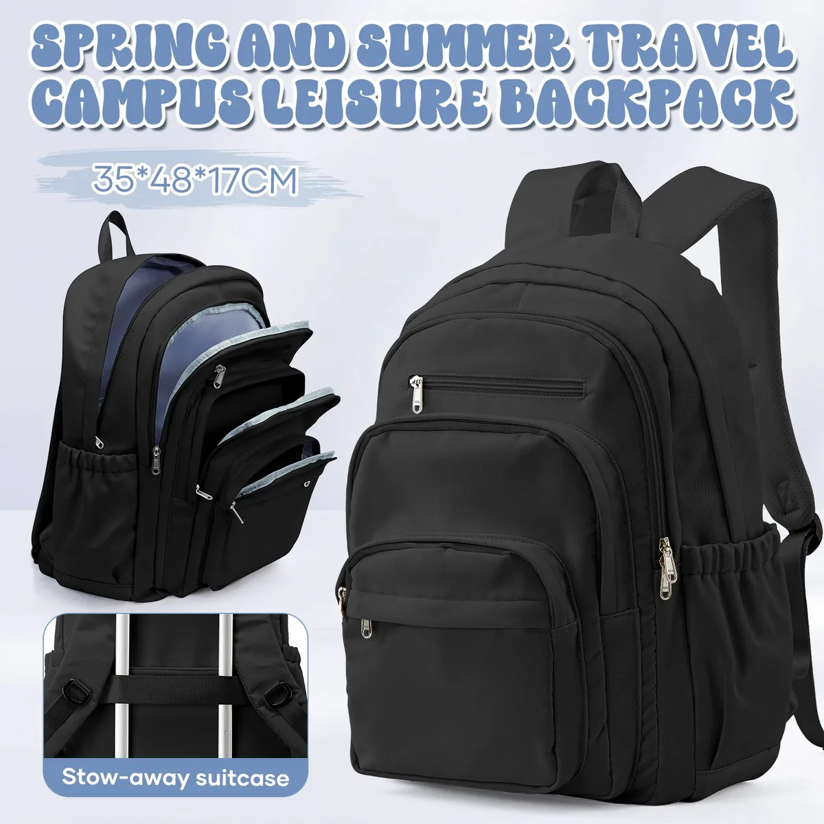 sac à dos imperméable grande capacité pour étudiantes du collège et lycée, style ins