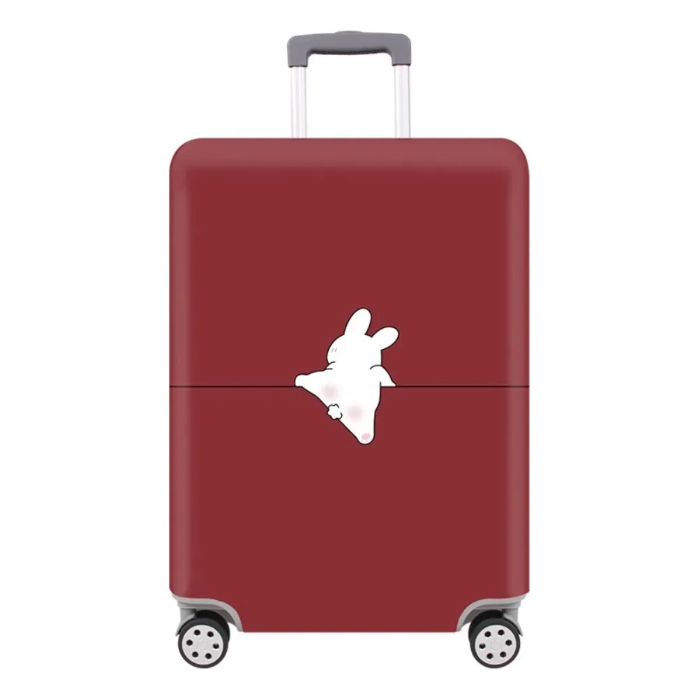 housse de protection anti-rayures pour bagages, anti-poussière, antivol, housse de valise élastique avec motif animal mignon, accessoires de voyage
