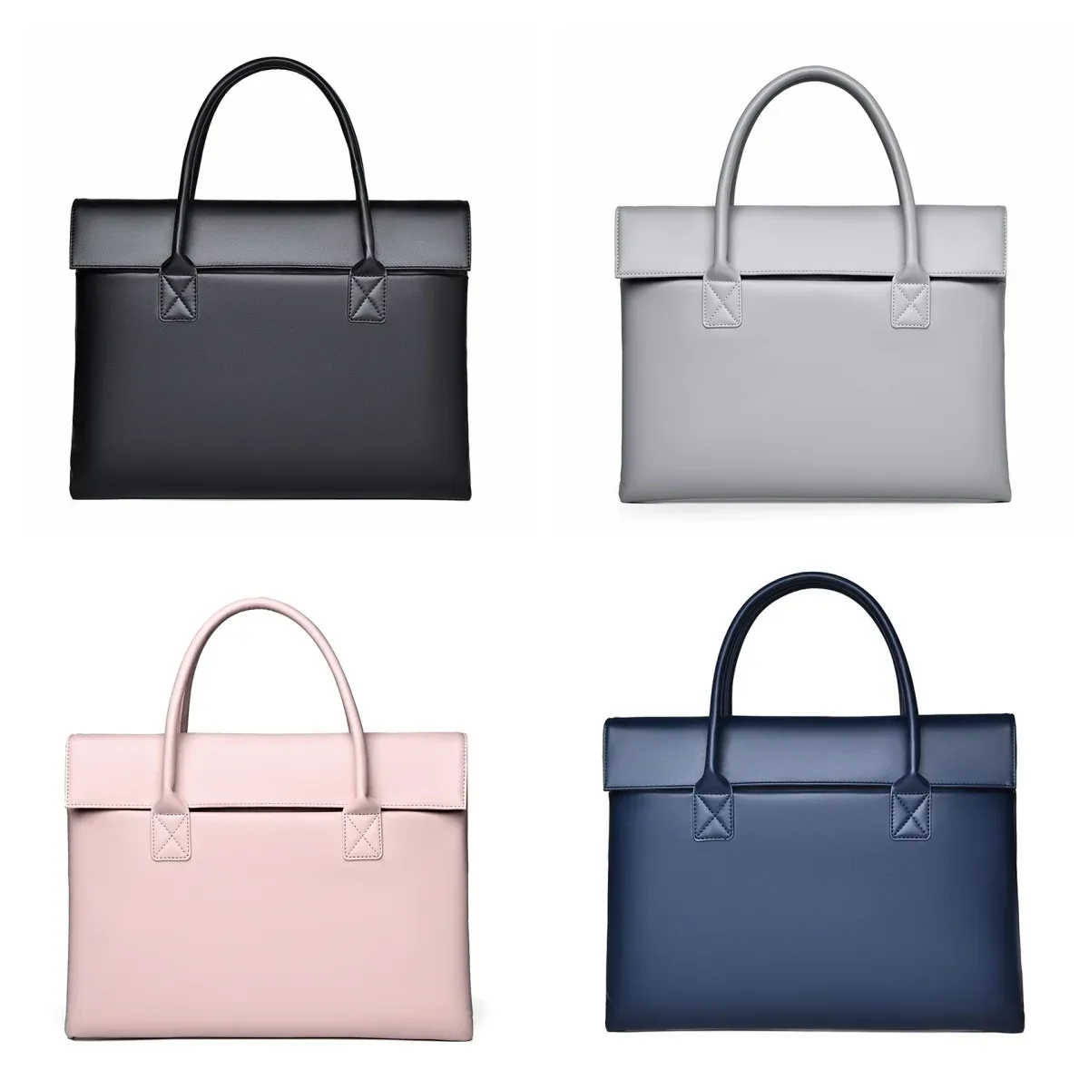 sac pour ordinateur portable de 14 pouces unisexe léger sac d'ordinateur de banlieue d'affaires résistant à l'eau porte-documents pour femme en pu cadeau de vacances essentiel