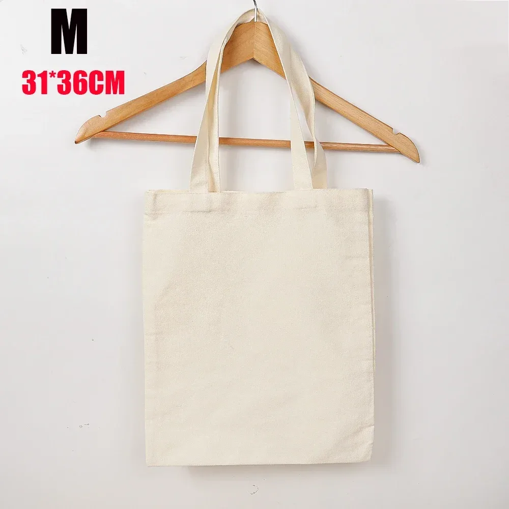 sac à bandoulière en toile grande capacité, pliable, écologique, en coton, réutilisable, pour peinture diy, sac d'épicerie, beige