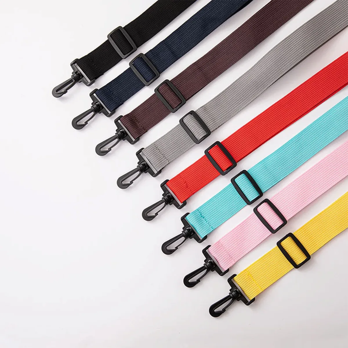 sangle de sacs réglable de 135cm de large, ceinture à bandoulière en nylon de 2.5cm de large, remplacement rose rouge vert, longue sangle de sac à bandoulière, accessoires