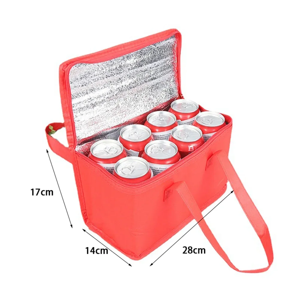 grand sac à dos isotherme pour pique-nique, sac isotherme thermique, sac à bière de plage, sac à fermeture éclair, sacs à bento à clics de camping, 24l