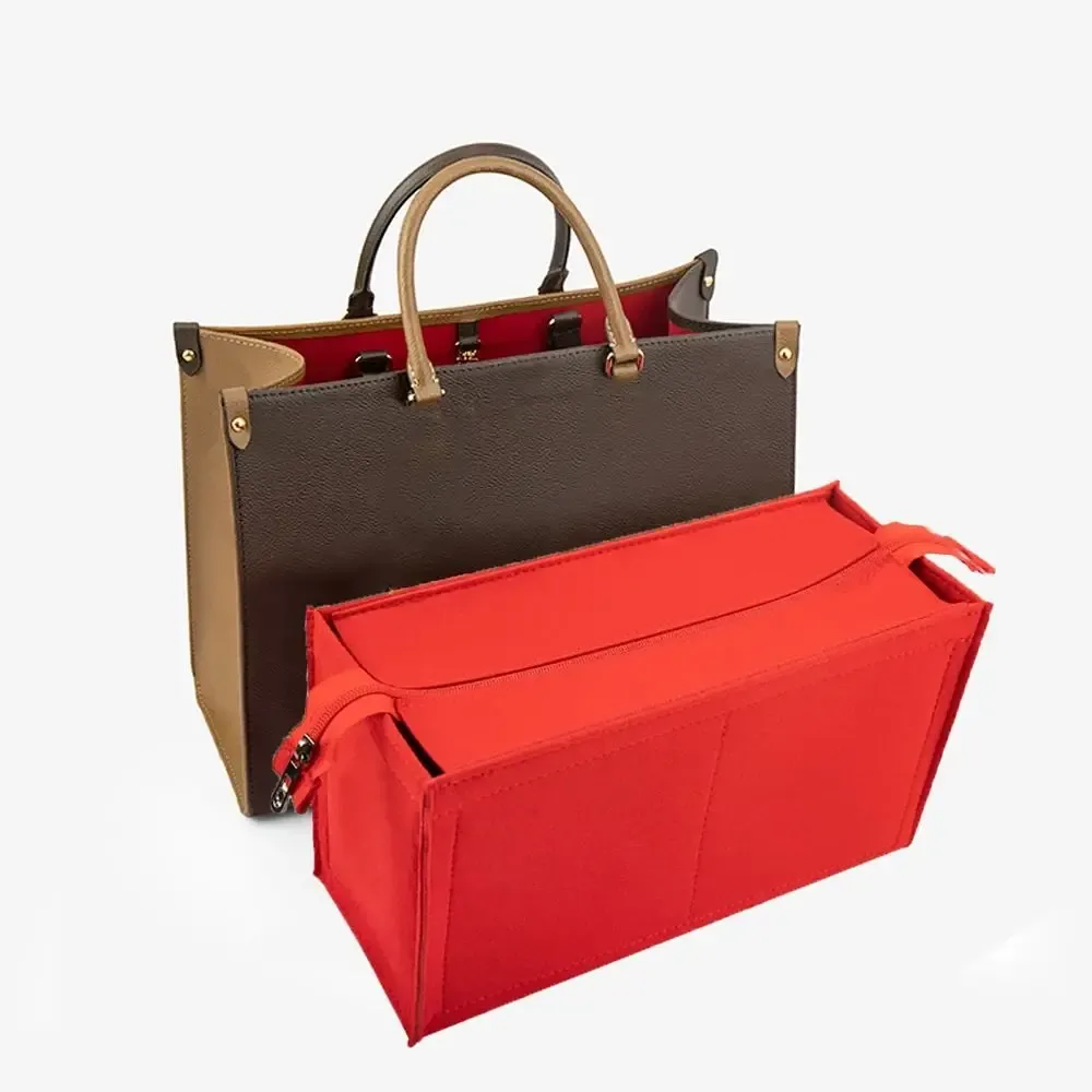 organisateur de sac à main en feutre de haute qualité, insert de rangement interne, support de sac portable, doublure de sac à main pour lv onthego