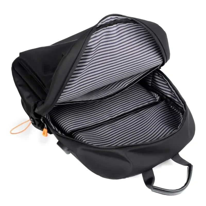 un 14 pouce hommes casual sac à dos multifonctionnel usb de charge ordinateur sac à dos étanche oxford tissu étudiant cartable