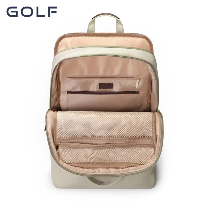 sac à dos d'affaires de golf pour femmes, sac à dos mince pour ordinateur portable de 15 à 6 pouces et 13 pouces, sac de voyage simple, sac d'école en nylon étanche