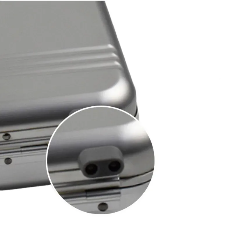 mallette haut de gamme en alliage d'aluminium, mallette de sécurité de voyage, boîte à outils portable pour ordinateur portable, tablette, rangement d'accessoires d'affaires