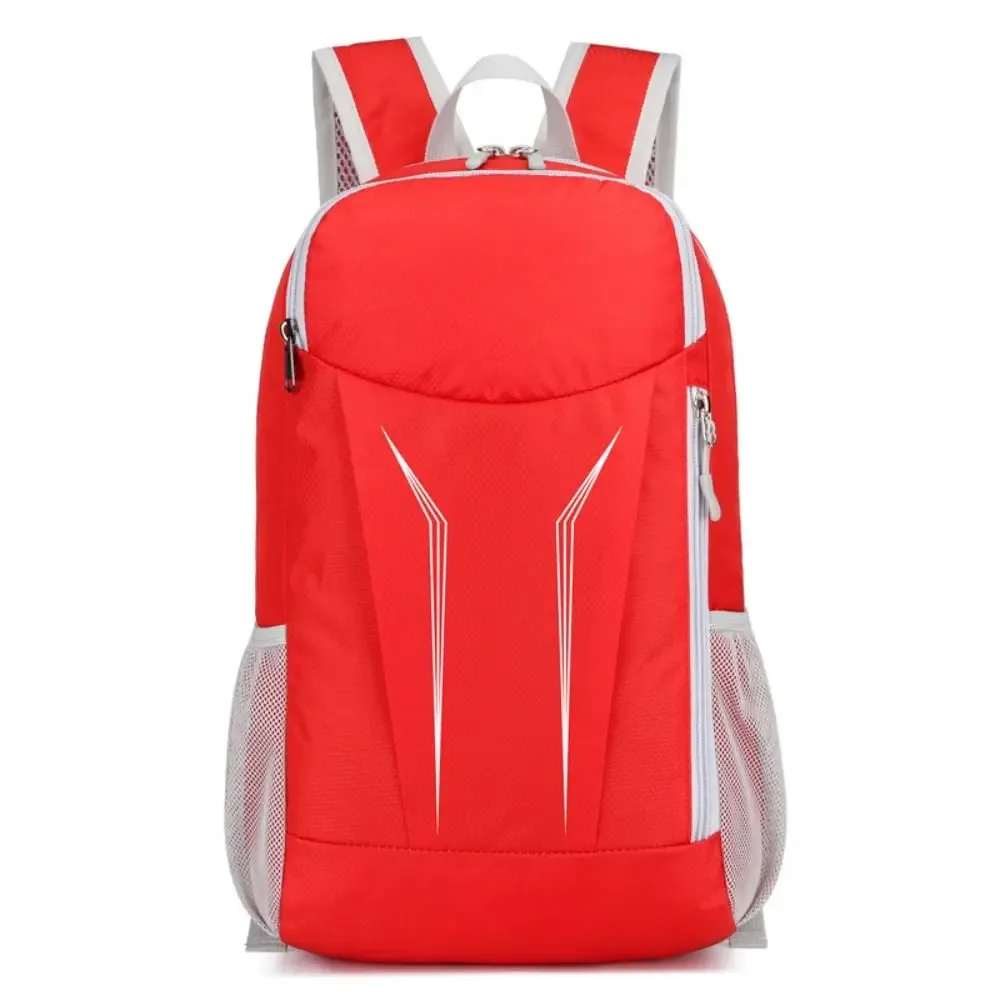 sac à dos de montagne pliable simple, sac à dos de cyclisme en nylon avec fermeture éclair, imperméable, grande capacité, sac à dos de voyage, camping