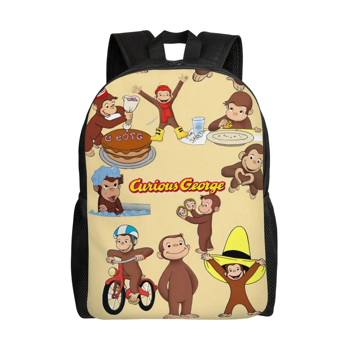 sac à dos curious george african monkey pour enfants, garçons et filles, sacs à dos légers pour tout-petits, maternelle