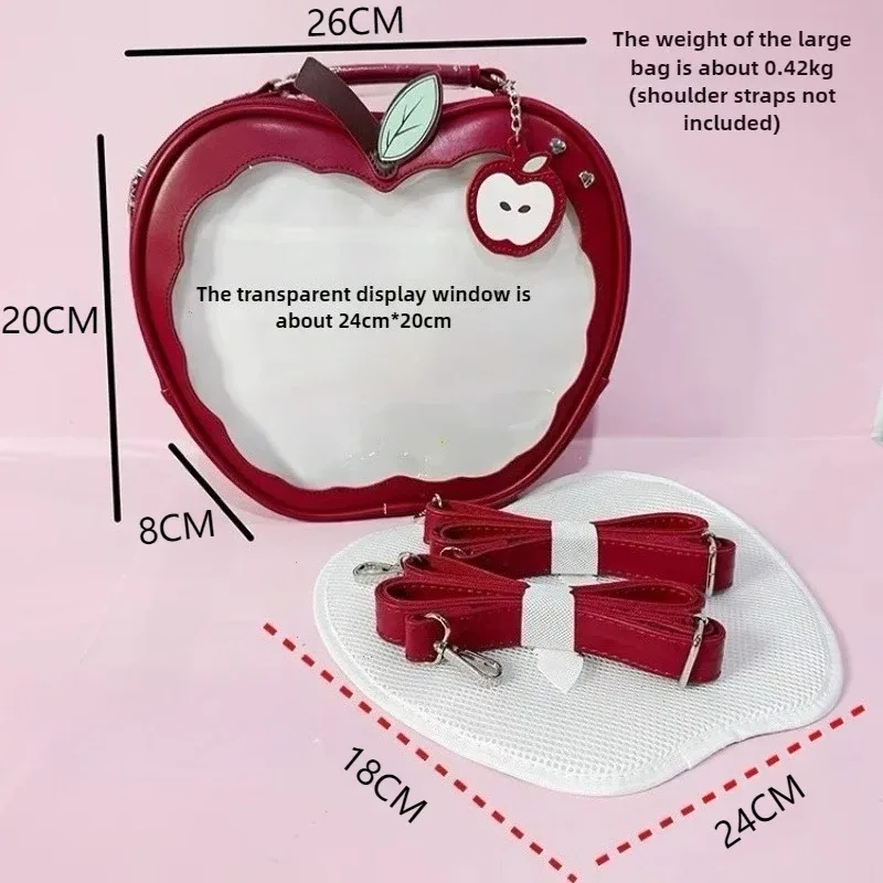 nouvelle fille harajuku niche design pomme sac à bandoulière sac à main style doux mignon ulzzang ita sac y2k sac à dos style preppy itabag
