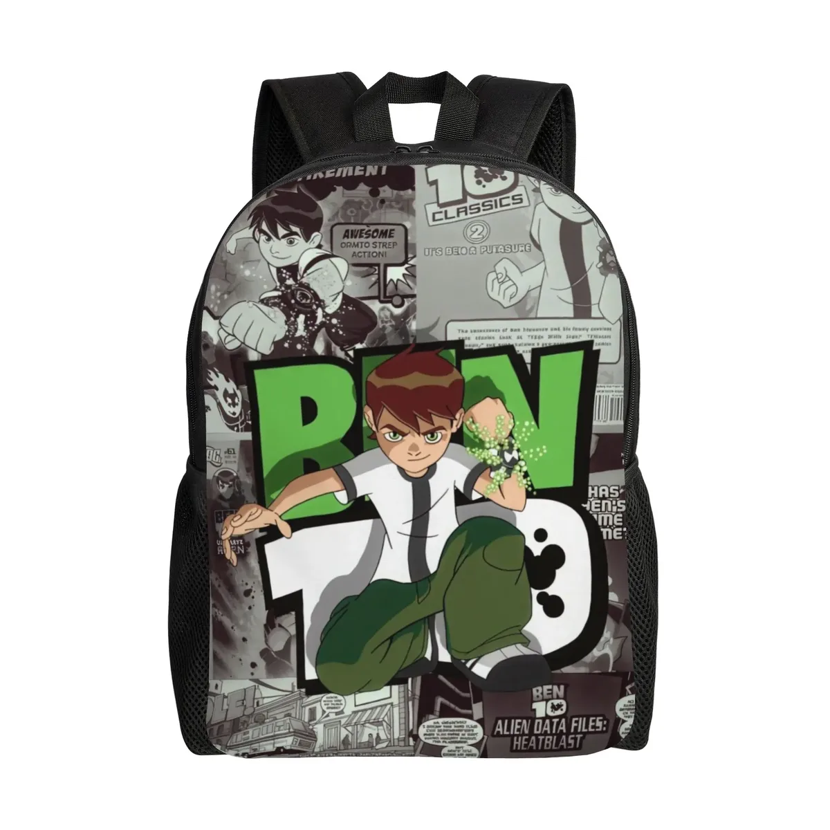sac à dos multifonction ben 10 heatblast fiery character pour la rentrée scolaire, sac à dos pour étudiants ben 10