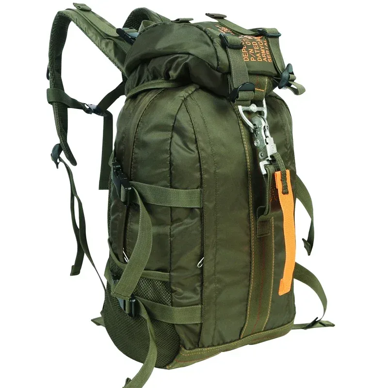 sac à dos imperméable en nylon pour hommes et femmes, sac de voyage léger pour escalade, randonnée, sport de plein air, d'école, noir
