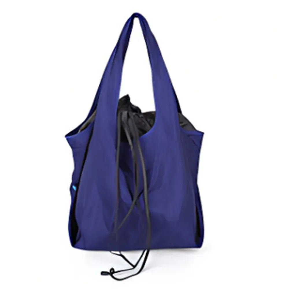 sac à main réutilisable avec cordon de serrage, sac de courses en nylon de grande capacité, sac écologique, sacs de rangement imperméables, sac de voyage pour courses
