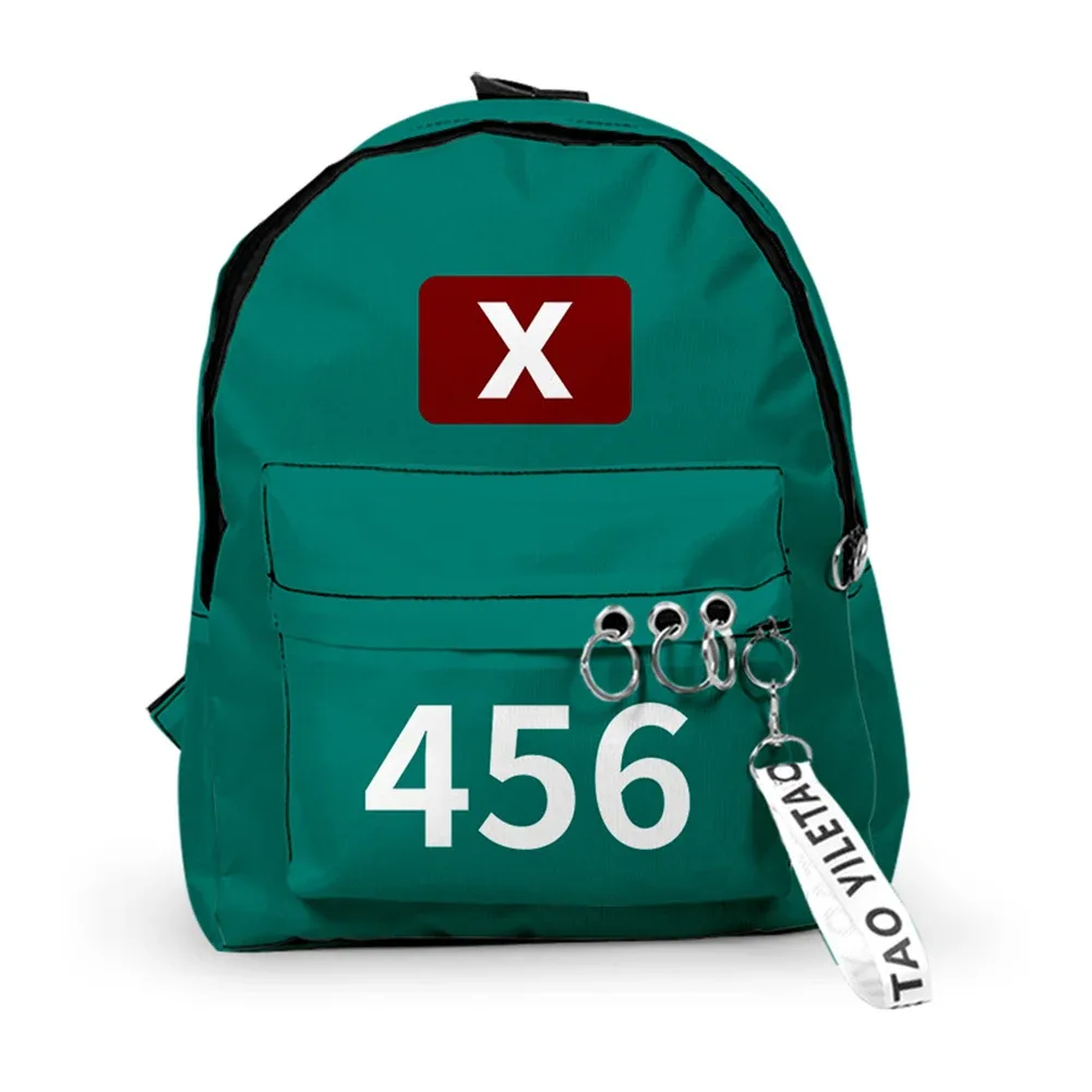 sac à dos cosplay game season2 coréen, sacs à bandoulière unisexes imprimés solides, sacs à main d'école de grande capacité pour étudiants