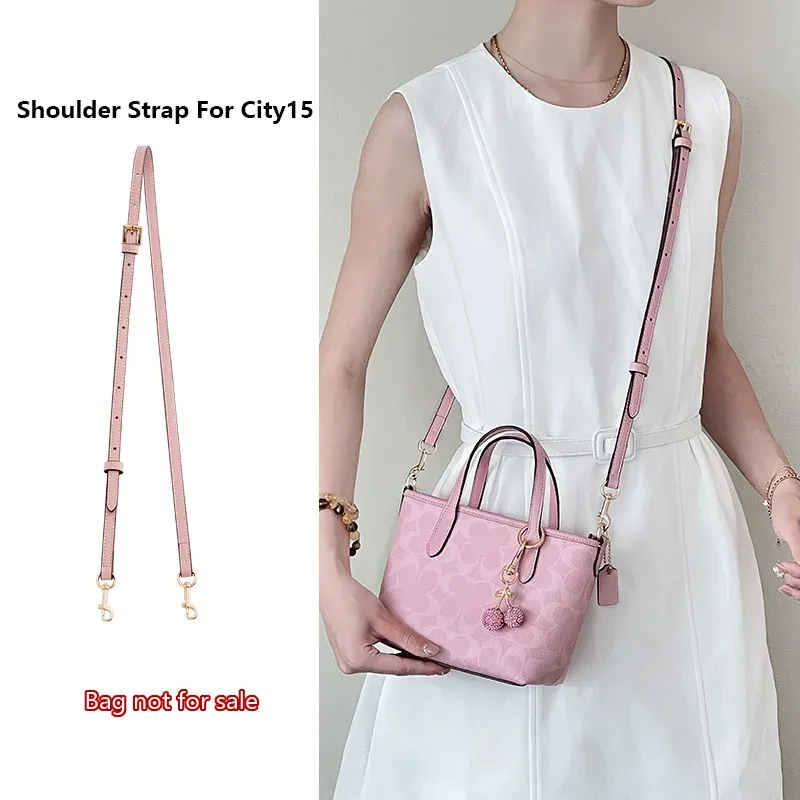 bandoulière pour sac coach city15 mini tote, sangle de sac avec chaîne décorative, accessoires de remplacement pour sac bandoulière