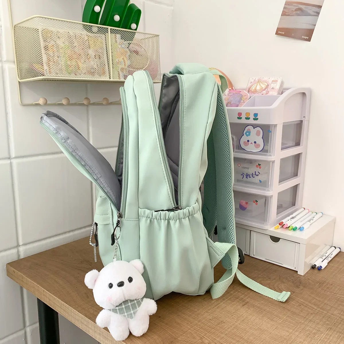 nouveau sac à dos tendance pour femme et homme, grande capacité, imperméable, pour collège, ordinateur portable, école, voyage, livres, style mignon et cool
