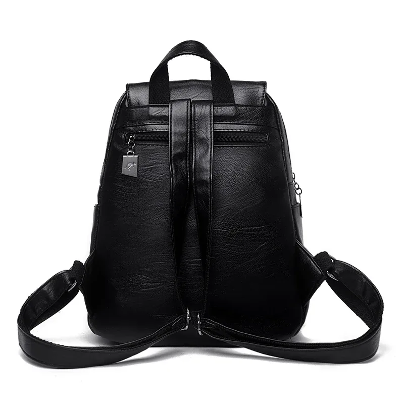 sacs à dos en cuir vintage pour femmes, sac d'école pour filles, sac à dos de voyage pour dames, sac à dos femme, haute qualité, nouveau