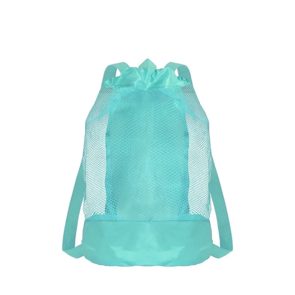 sac à dos de plage durable résistant au sable, extra-large, avec fermeture à cordon, sacs de rangement de plage, bretelles réglables, sac de plage en maille pour le voyage
