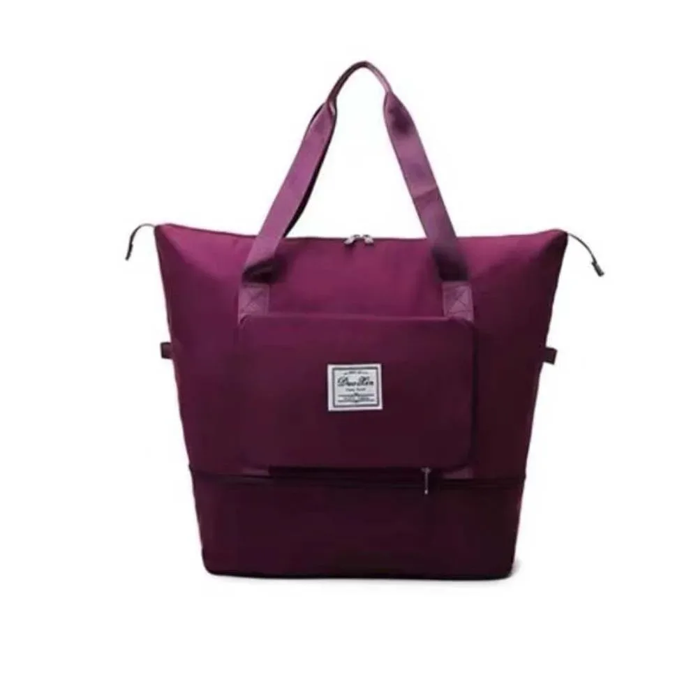 sac de natation oxford, sac de voyage pliable et extensible, sac à main de rangement étanche avec séparation humide/sec, sac fourre-tout de voyage professionnel