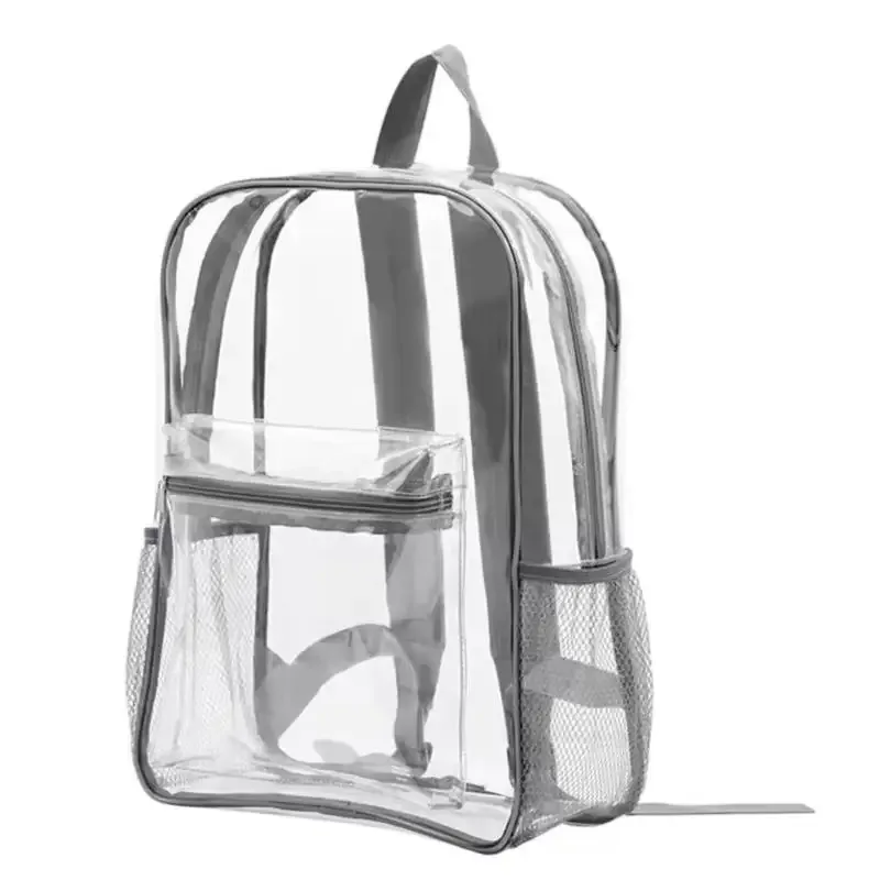 sac à dos de voyage transparent grande capacité, imperméable, en pvc, pour sports de plein air, fitness, décontracté
