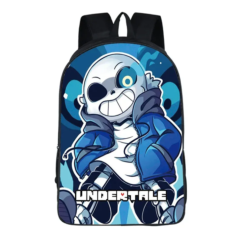 undertale dessin animé sac à dos sac d'école 40 cm/15.7 pouces sac à dos livre sacs ordinateur sac à dos pour garçon fille meilleur cadeau