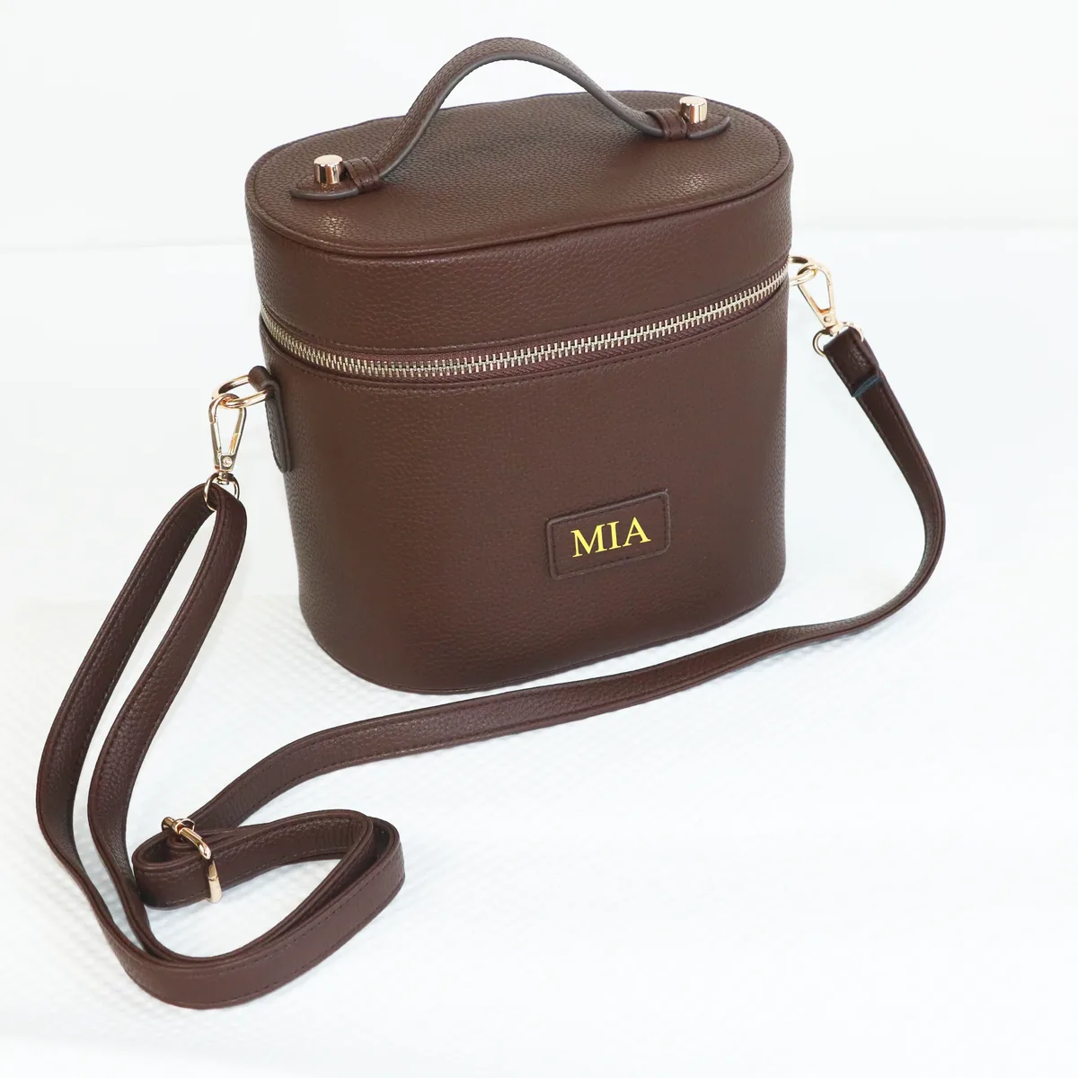 sac de voyage cosmétique portable personnalisé avec bandoulière, compartiment de rangement amovible et compartiment de lavage séparé pour femme