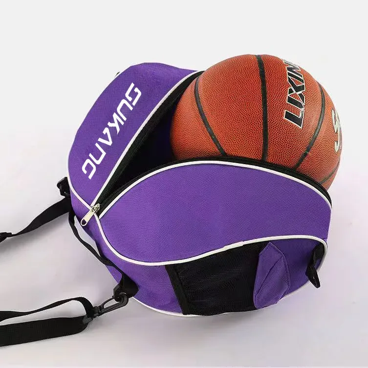 sac de basket-ball, sac de rangement, sac à dos d'entraînement sportif, filet de basket-ball, poche de football, sac à bandoulière simple et double