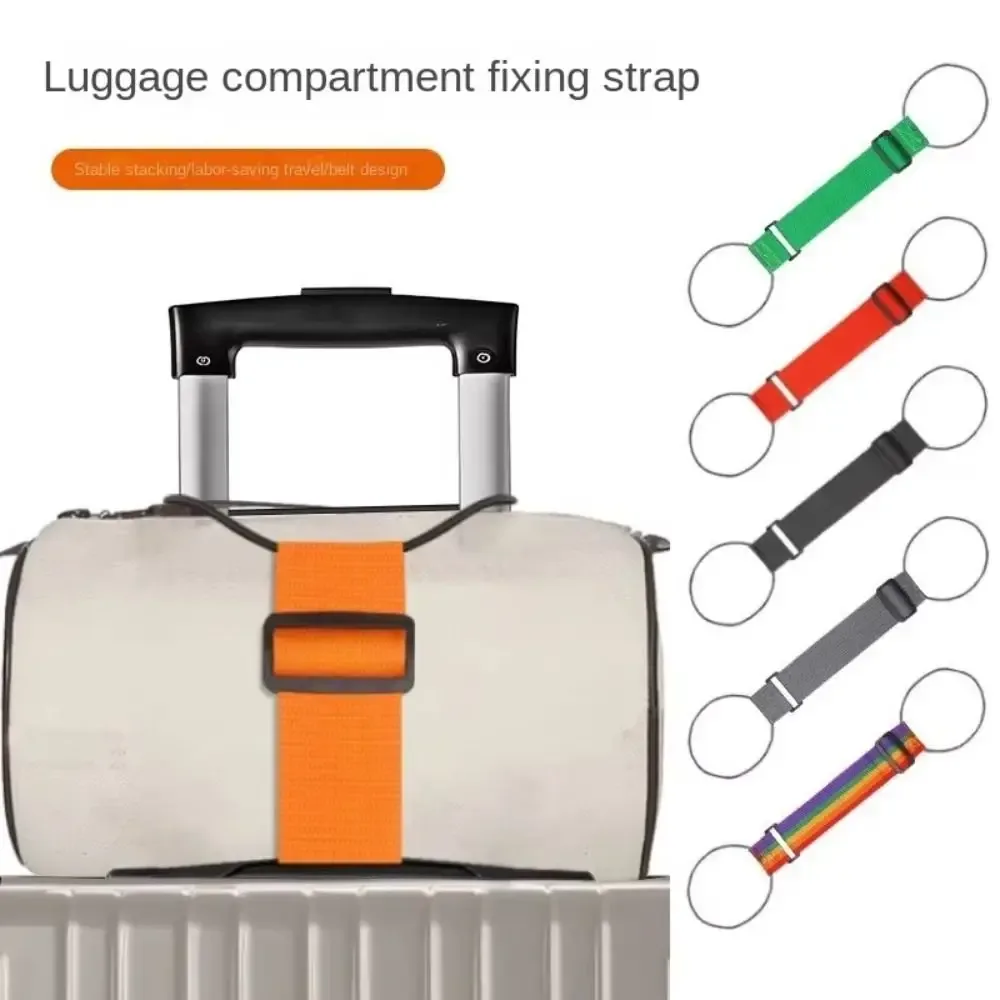 sangle élastique pour bagages polyvalente, 1/2 pièces, sangles de connecteur de bagages réglables réutilisable