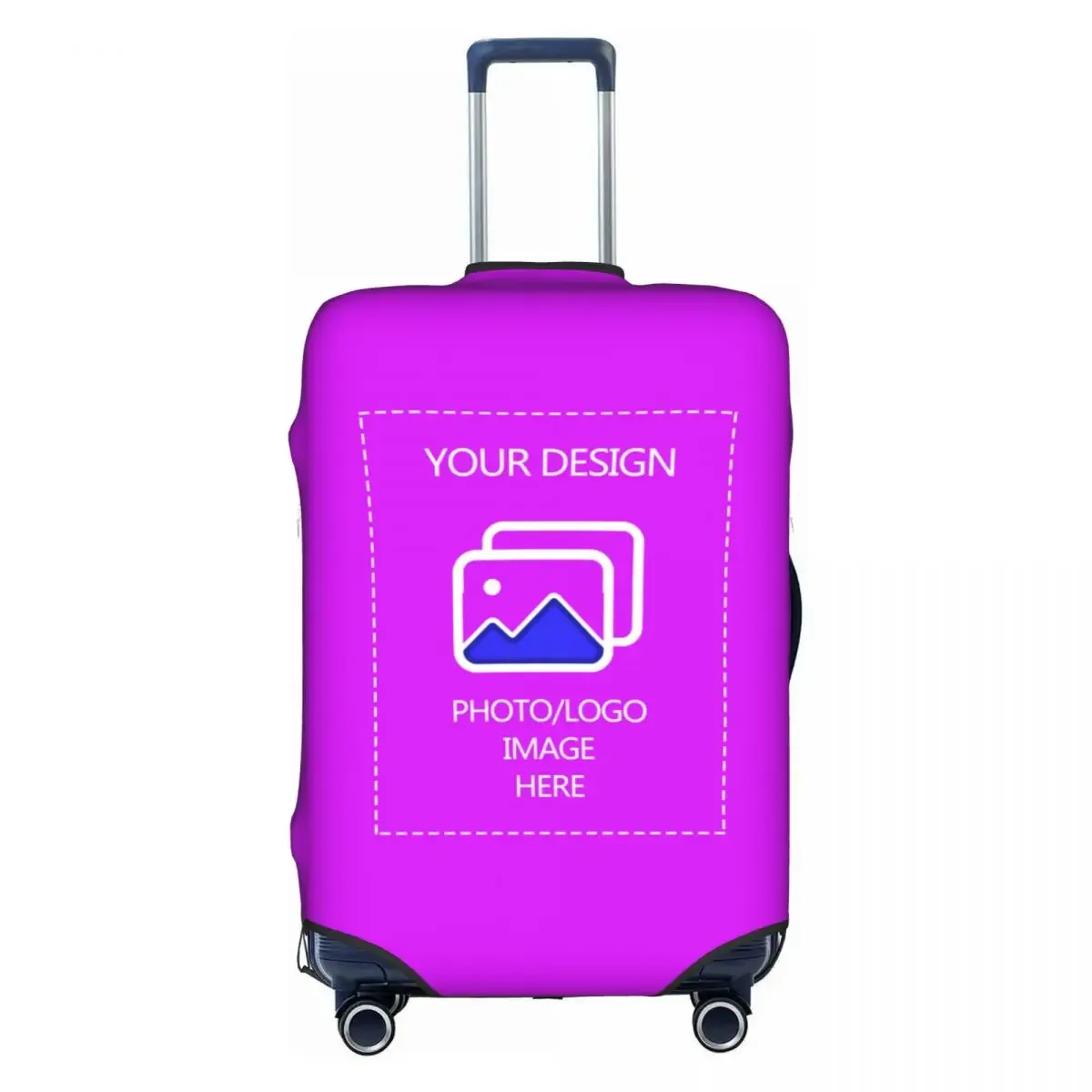 housse de bagage personnalisée avec logo, élastique, avec votre design, housse de protection pour valise de voyage, convient aux valises de 18 à 32 pouces